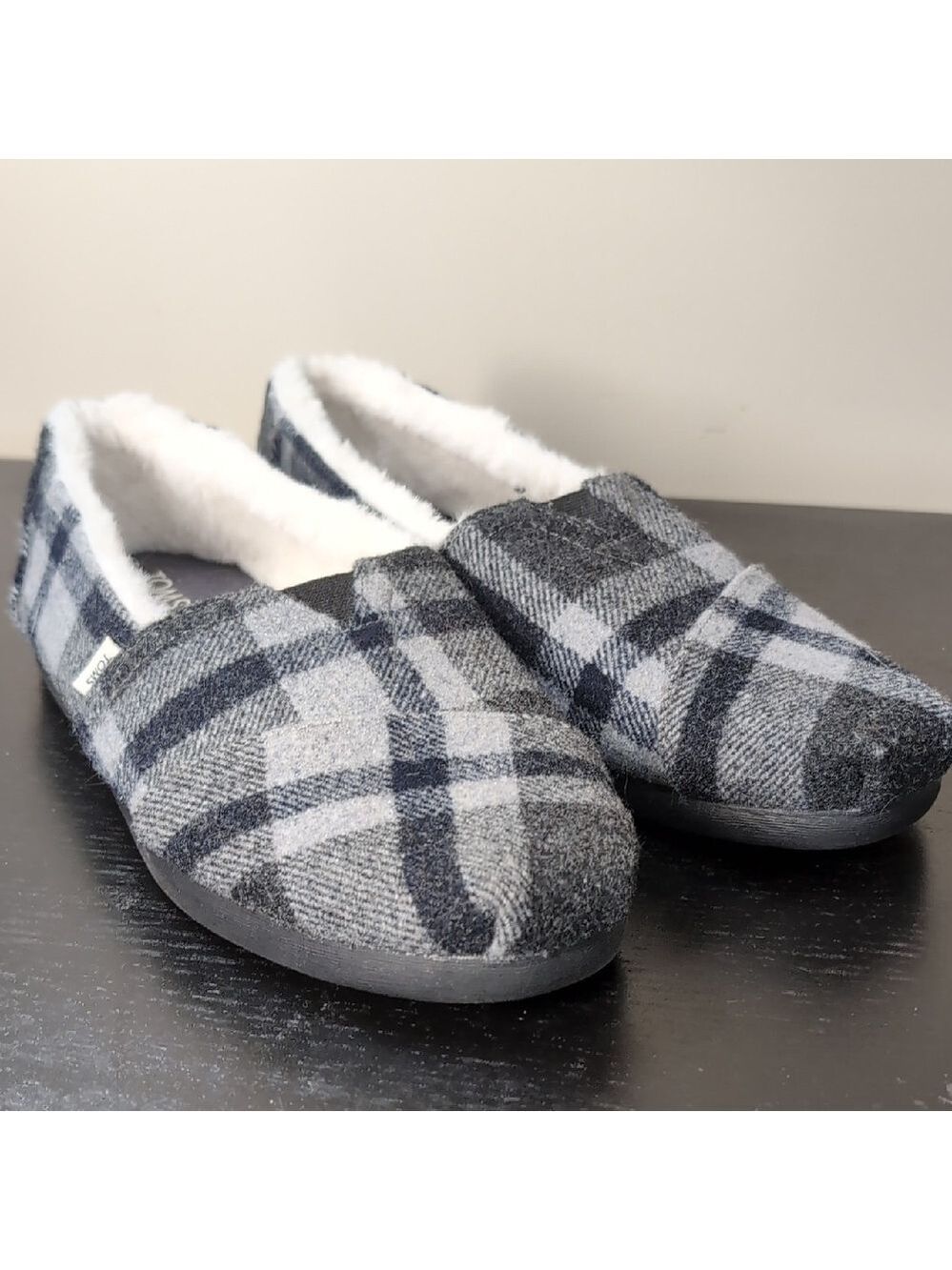Toms Fuzzy Lined Slip-On Slipper Men's 8.5